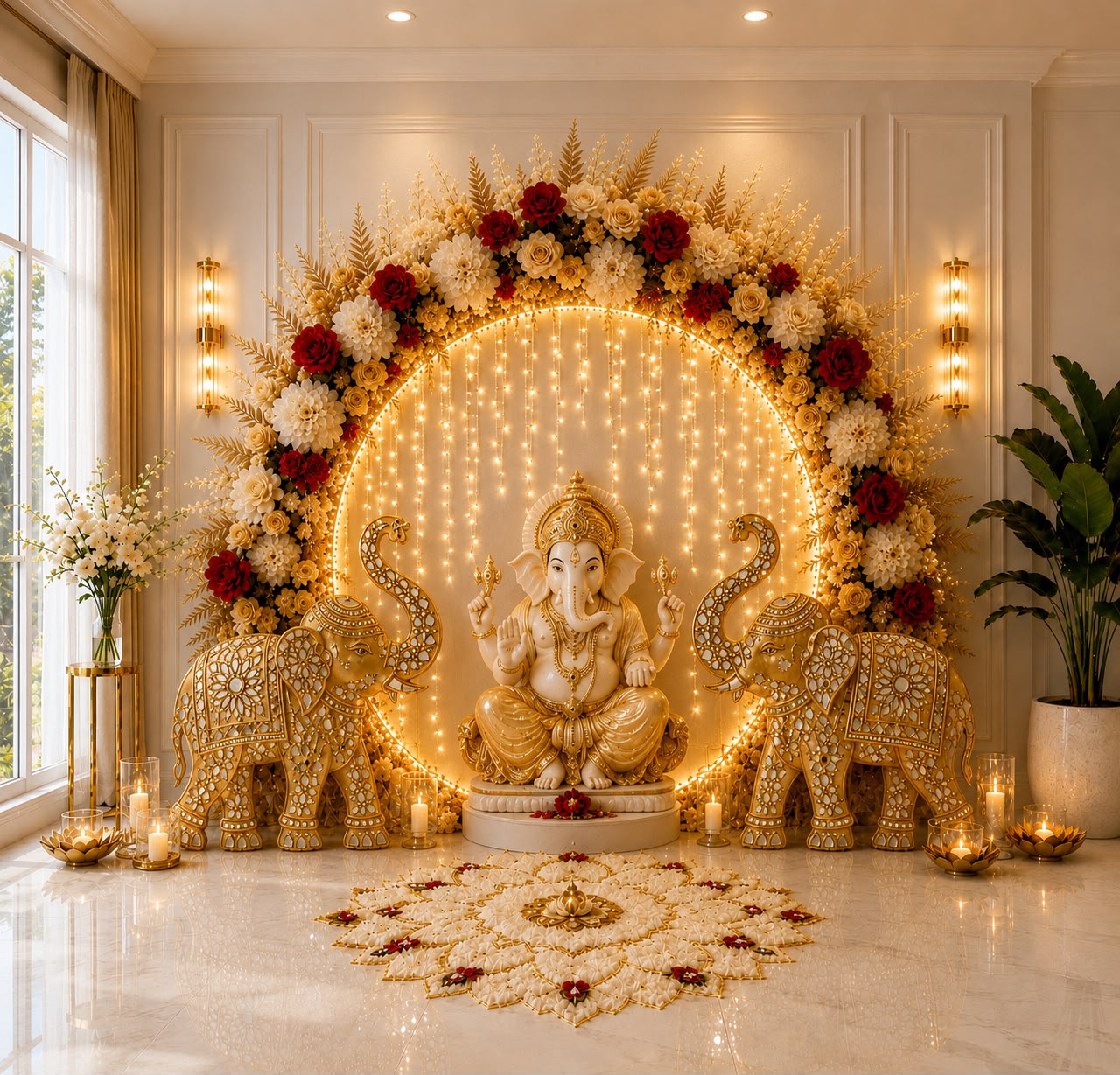 Golden Elephant Ganesh Arch